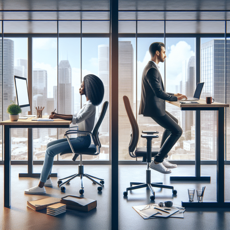 sitting vs standing desk benefits