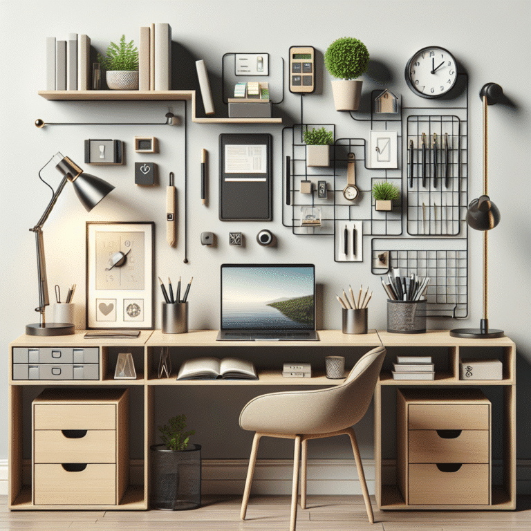 how to arrange desk accessories for small office spaces