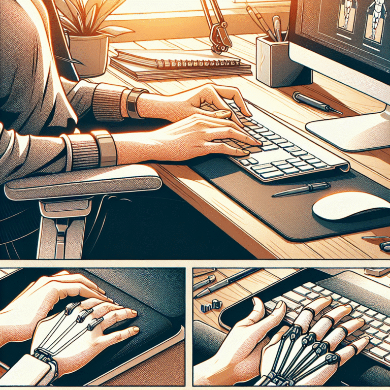 reducing wrist strain while typing