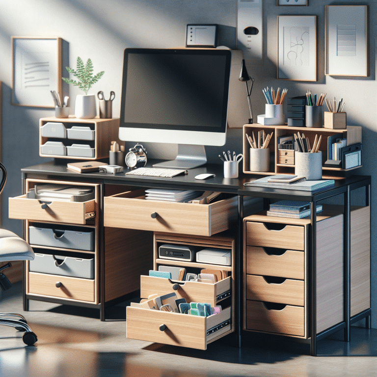 space-saving desk drawers for home office