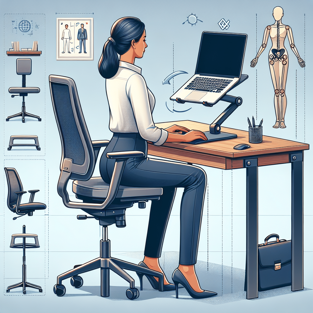 maintaining good posture with laptop stands