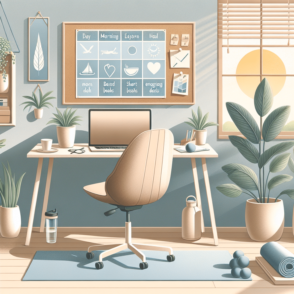 wellness routines to boost productivity for remote employees