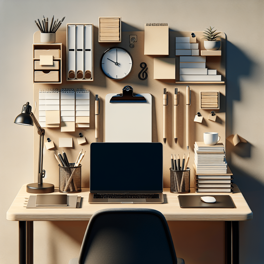 small desk arrangement ideas for productivity