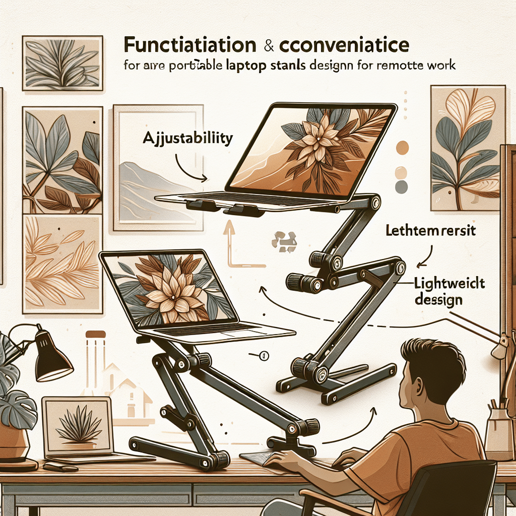 portable laptop stands for working remotely