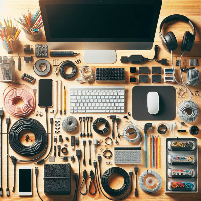 cable management tips for a tidy home desk