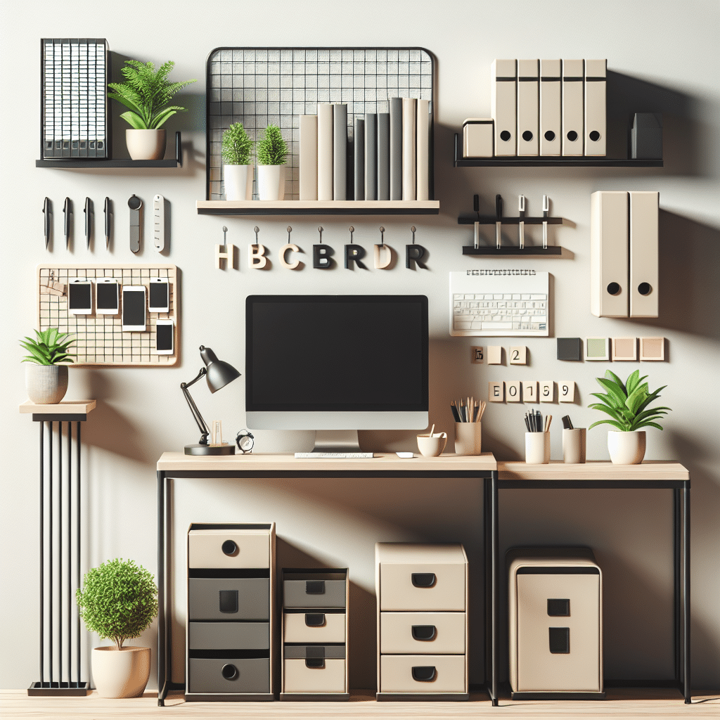 arranging desk accessories for small offices