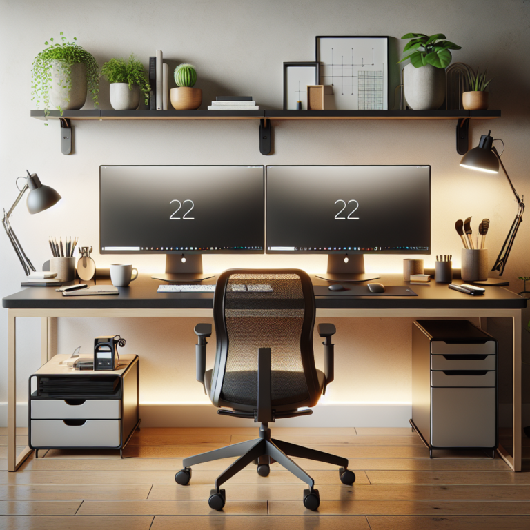 workspace setup for dual monitors