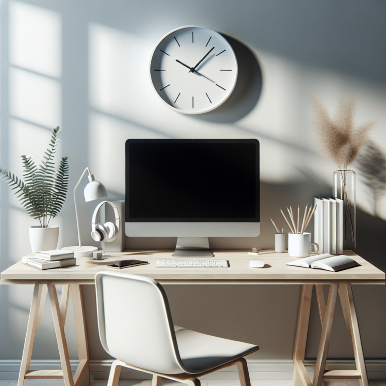 creating a minimalist workspace for enhanced focus