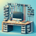 cable clips and holders for maintaining clean desks